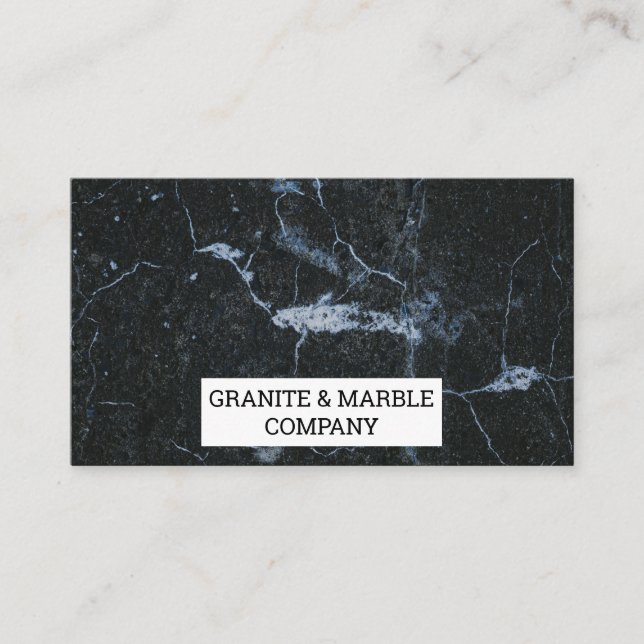 Tarjeta De Visita Marbble Slab | Granite Company (Anverso)