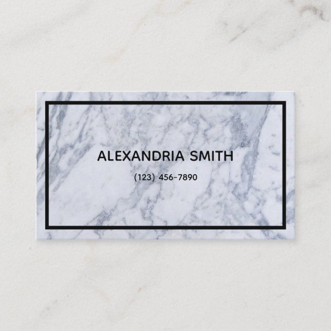 Tarjeta De Visita Marble Business Card (Anverso)