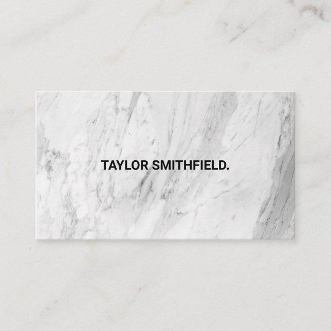 Tarjeta De Visita Marble Business Card (Anverso)
