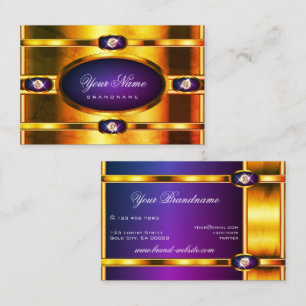 Tarjeta De Visita Marble dorado llamativo Efecto Shimmer Gradiente p