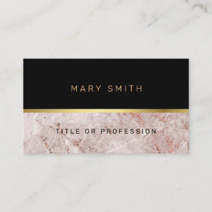 Tarjeta De Visita Marble elegante de lujo