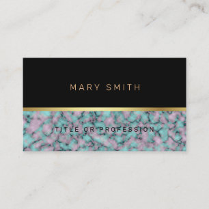 Tarjeta De Visita Marble elegante de lujo
