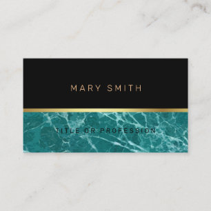 Tarjeta De Visita Marble elegante de lujo