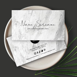 Tarjeta De Visita Marble Minimalista