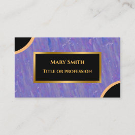 Tarjeta De Visita Marble morado de oro moderno de lujo