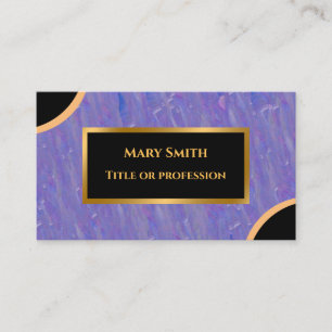 Tarjeta De Visita Marble morado de oro moderno de lujo