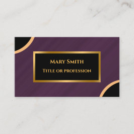 Tarjeta De Visita Marble morado de oro moderno de lujo