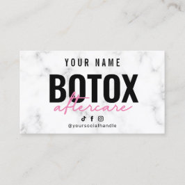 Tarjeta De Visita Marble Pink Botox Afcare Card