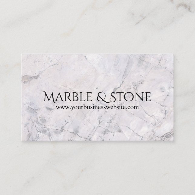 Tarjeta De Visita Marble & Stone Countertops Business Card (Anverso)