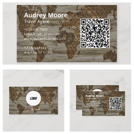 Tarjeta De Visita Marca de agente de viajes