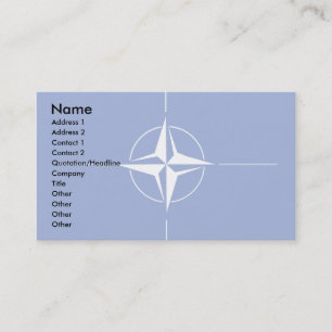 Tarjeta De Visita Marca de la OTAN