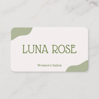 Tarjeta De Visita Marca de Salón de Belleza Moderno