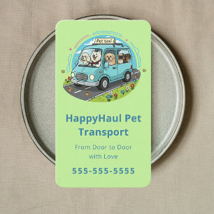 Tarjeta De Visita Marca de Transportadora de Mascotas Personalizada