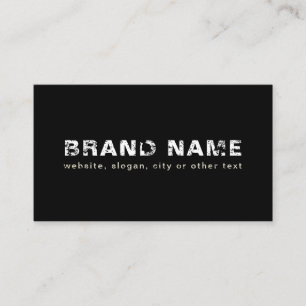 Tarjeta De Visita Marca Guay Grunge Black White Artsy + Su nombre