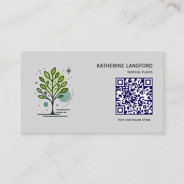 Tarjeta De Visita Marca personalizada de Custom Greenleaf Nursery  (Anverso)