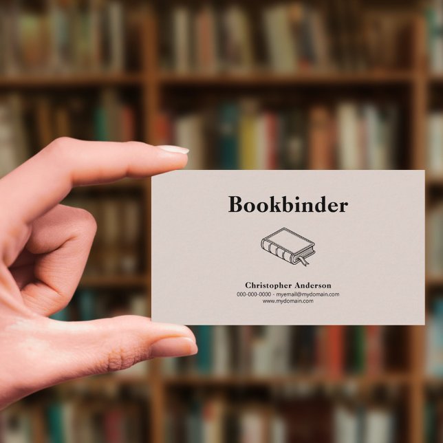 Tarjeta De Visita Marcador (Bookbinder Business Card)