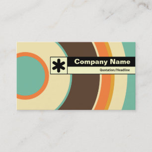 Tarjeta De Visita Marcador de borde - círculo colorido 02