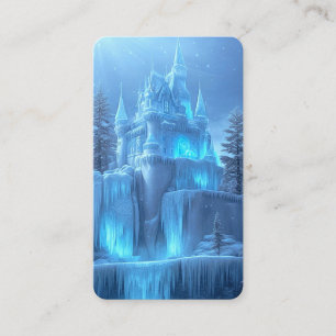 Tarjeta De Visita Marcador de Ice Castle of Frozen Dreams