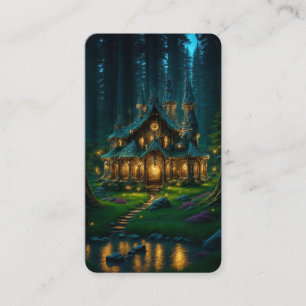 Tarjeta De Visita Marcador del Castillo del Claro Élfico