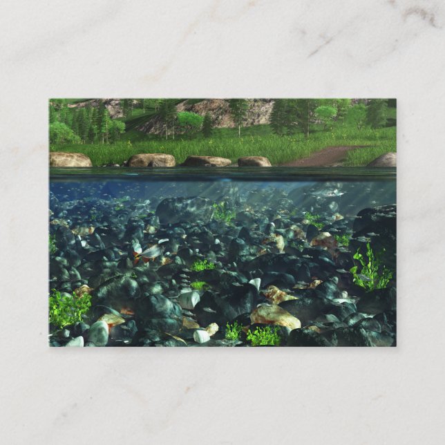 Tarjeta De Visita Marcadores del río Cwn (Anverso)