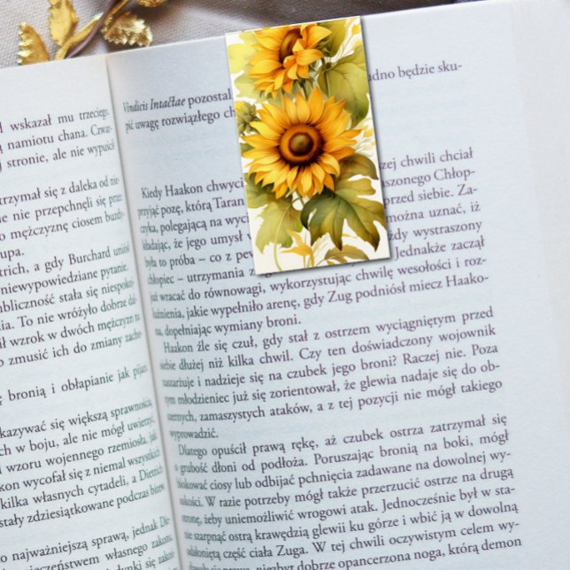 Tarjeta De Visita Marcadores plegables de girasoles Marcadores (Subido por el creador)