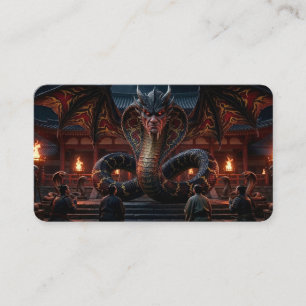 Tarjeta De Visita Marcapáginas del Dragón de Poder