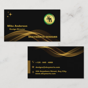 Tarjeta De Visita Marcas de esquí   Busi con el logotipo del Persona
