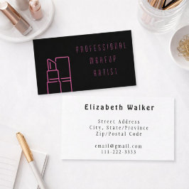 Tarjeta De Visita Marcas de Profesionales de Belleza con Estilo
