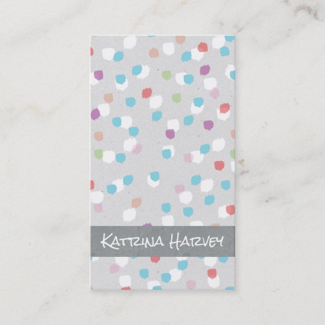 Tarjeta De Visita Marcas texturadas (frugalidad) (Anverso)