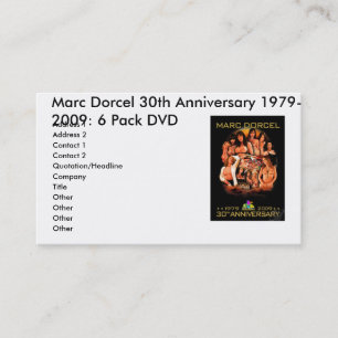Tarjeta De Visita MARCDORCEL30, trigésimo aniversario 1979 de Marc