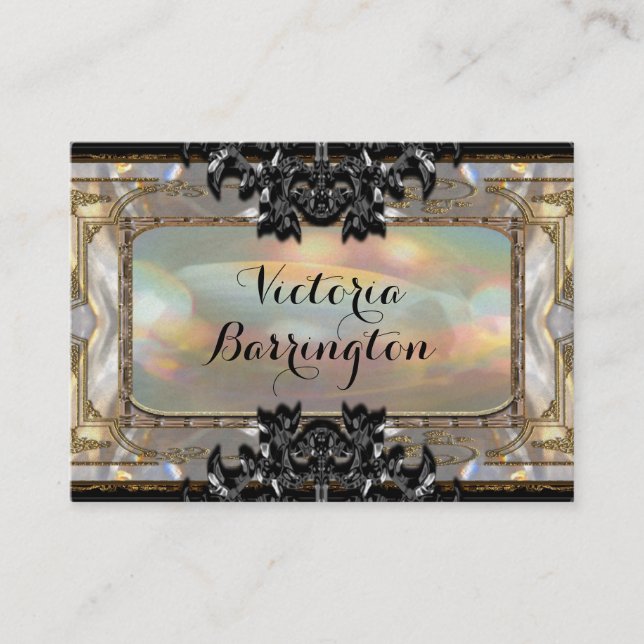 Tarjeta De Visita Marchelayne 2,5" profesional de la perla (Anverso)