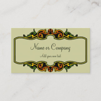 Tarjeta De Visita Marco Art Deco