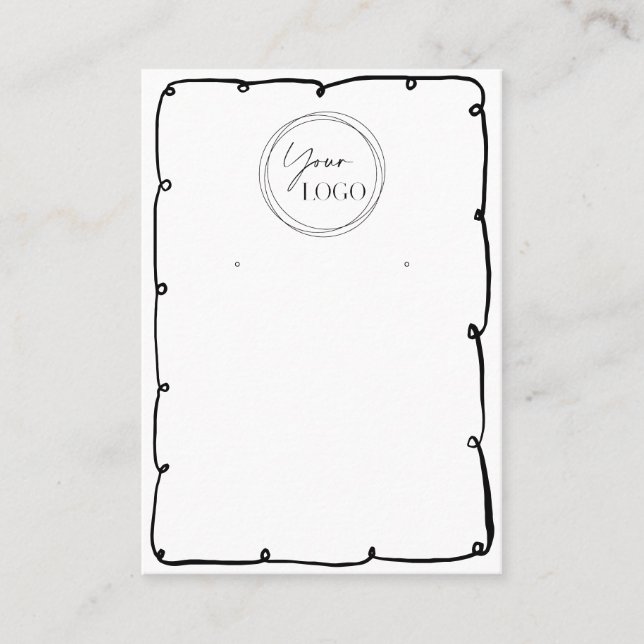 Tarjeta De Visita Marco caprichoso lindo Añadir el logotipo comercia (Anverso)