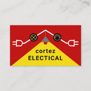 Tarjeta De Visita Marco de circuito de techo eléctrico brillante