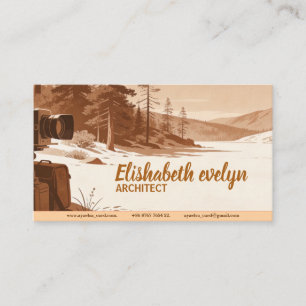 Tarjeta De Visita Marco de la Naturaleza
