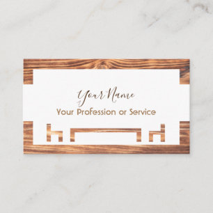 Tarjeta De Visita Marco de madera para la decoración y el mobiliario