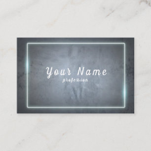 Tarjeta De Visita Marco de neblina azul, Vector de pared gris