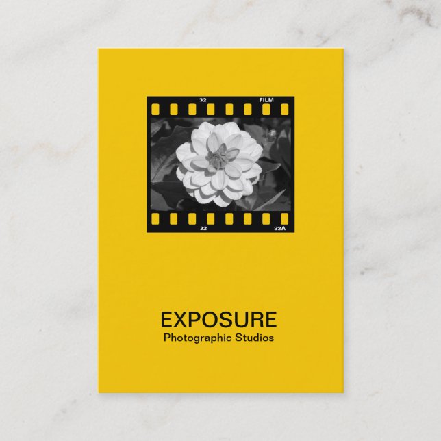 Tarjeta De Visita Marco de película de 35 mm 01 - Amber (Anverso)