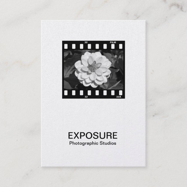 Tarjeta De Visita marco de película de 35m m 01 (oro) (Anverso)