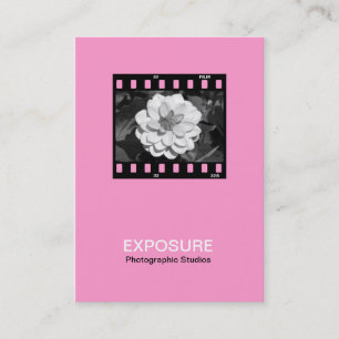 Tarjeta De Visita marco de película de 35m m 01 - rosa