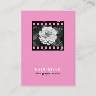 Tarjeta De Visita marco de película de 35m m 01 - rosa