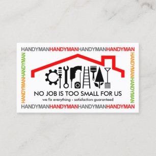 Tarjeta De Visita Marco de título de manitas creativo y colorido