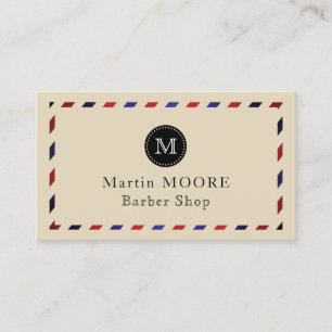 Tarjeta De Visita Marco diagonal rojo