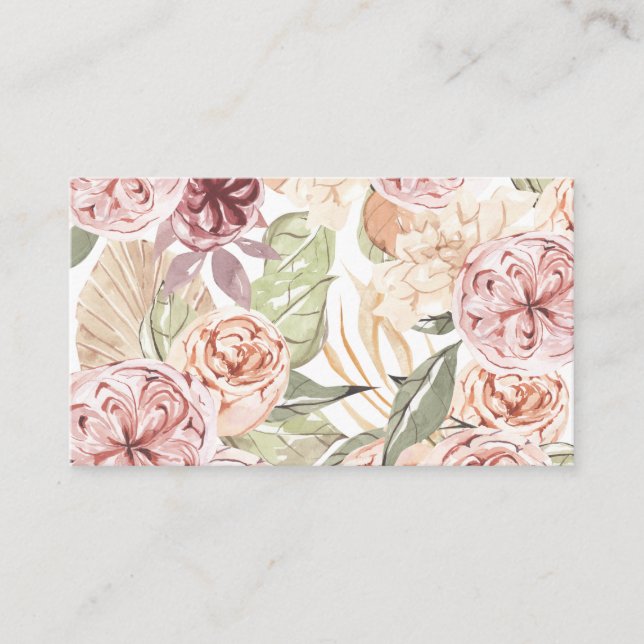 Tarjeta De Visita Marco floral (Anverso)