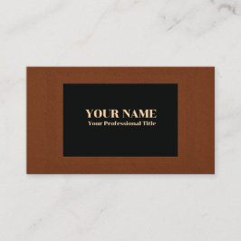 Tarjeta De Visita Marco Russet Centro Negro Genérico Adaptable