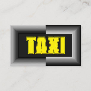 Tarjeta De Visita Marcos grises amarillo TAXI controlador de taxi