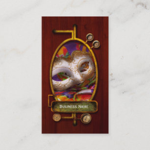 Tarjeta De Visita Mardi Gras - Celebrando el Mardi Gras