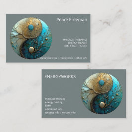 Tarjeta De Visita Mareas de Equilibrio | Diseño Yin Yang