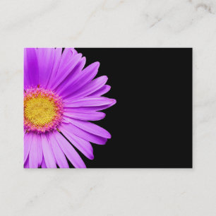 Tarjeta De Visita Margarita púrpura en DaisiesTemplate modificado