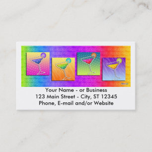 Tarjeta de visita - Margaritas del arte pop